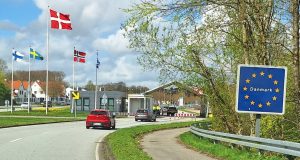 Grænseovergang mellem Tyskland og Danmark. (Foto: Henrik Baumgarten)