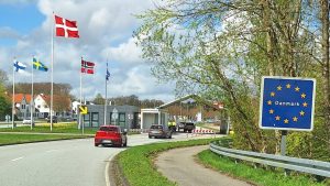 Grænseovergang mellem Tyskland og Danmark. (Foto: Henrik Baumgarten)
